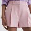 Reiss Pink Marina Tailored Shorts -Exquisite Clothing 18641095 1