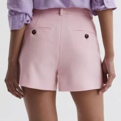 Reiss Pink Marina Tailored Shorts -Exquisite Clothing 18641095 2