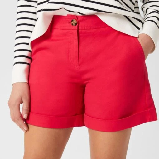 Hobbs London Red Chessie Cotton Shorts -Exquisite Clothing 18646448 1