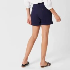 Hobbs London Navy Chessie Cotton Shorts -Exquisite Clothing 18646516 2
