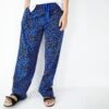 Hush Blue Joy Flannel Cotton Pyjama Trousers 2 Hush Blue Joy Flannel Cotton Pyjama Trousers -Exquisite Clothing 18700666 1