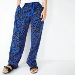 Hush Blue Joy Flannel Cotton Pyjama Trousers