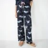 Hush Navy Liv Cotton Flannel Pj Trousers -Exquisite Clothing 18700980 1