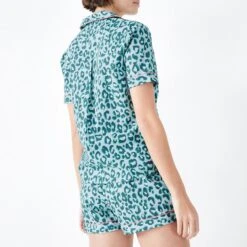 Hush Blue/Green Isla Printed Cotton PJ Trousers -Exquisite Clothing 18701290 3