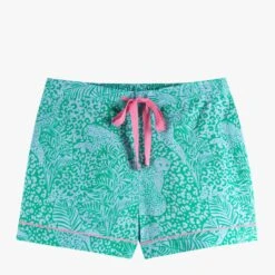 Hush Green/Blue Isla Printed Cotton PJ Trousers -Exquisite Clothing 18701369 3