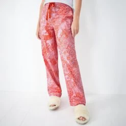 Hush Orange/Pink Isla Printed Cotton PJ Trousers