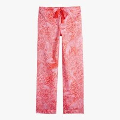 Hush Orange/Pink Isla Printed Cotton PJ Trousers -Exquisite Clothing 18701549 4