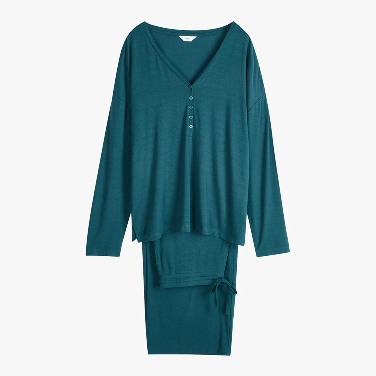 Hush Teal Nox Henley PJ Set 6 Hush Teal Nox Henley PJ Set - Image 4